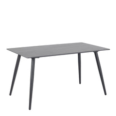 Wicklow Ceramic Dining Table in Black